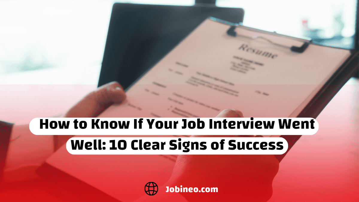 How to Know If Your Job Interview Went Well: 10 Clear Signs of Success