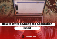 How to Write a Strong Job Application Email